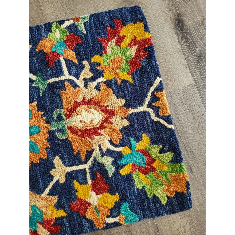 Safavieh Aspen Hand Tufted Wool Blue Multicolor Bohemian Floral 2'x3' Rug